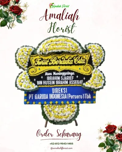 Papan Bunga Duka di Harapan Jaya